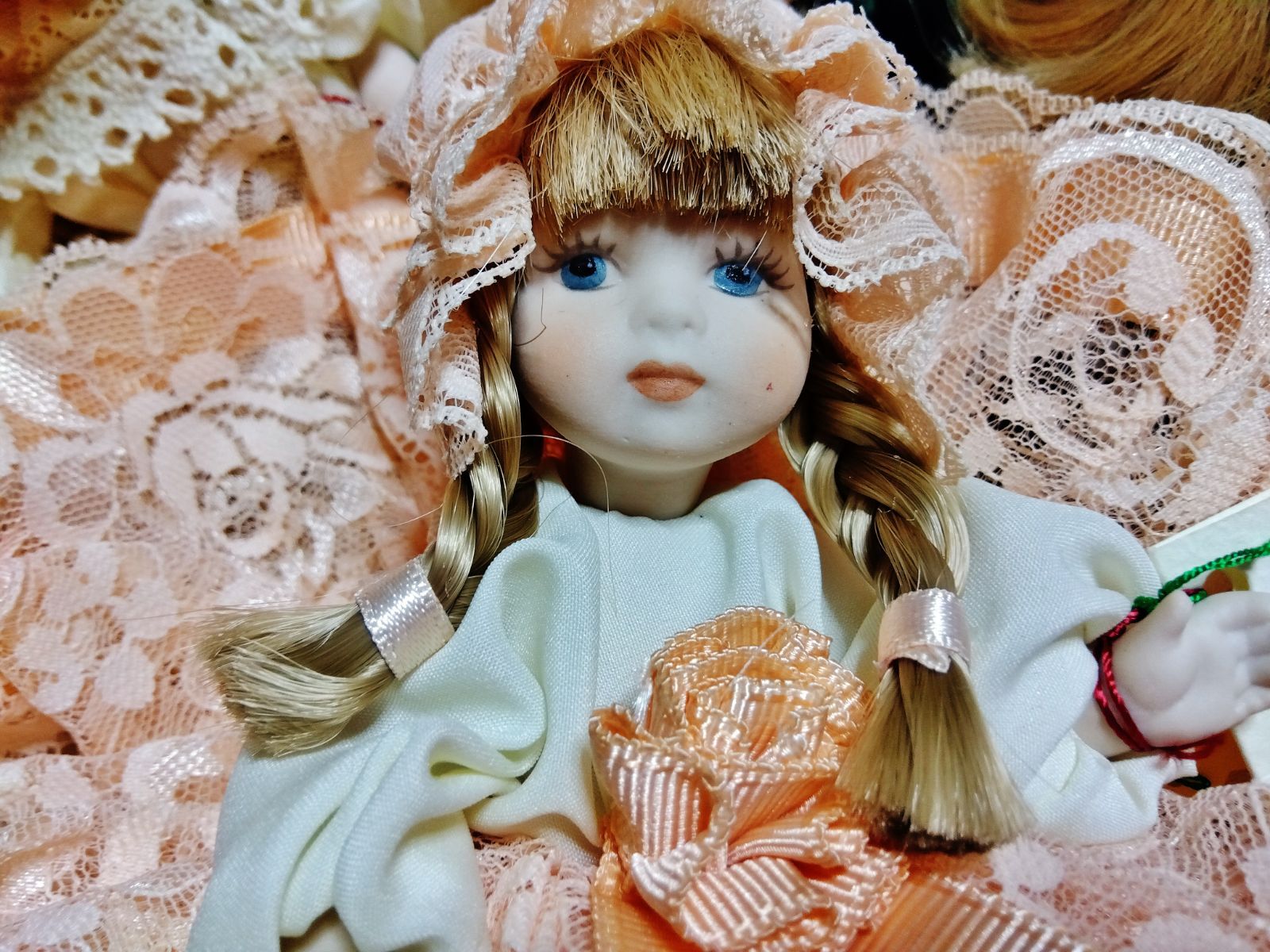 ヴェネツィアの手作り衣装を着た