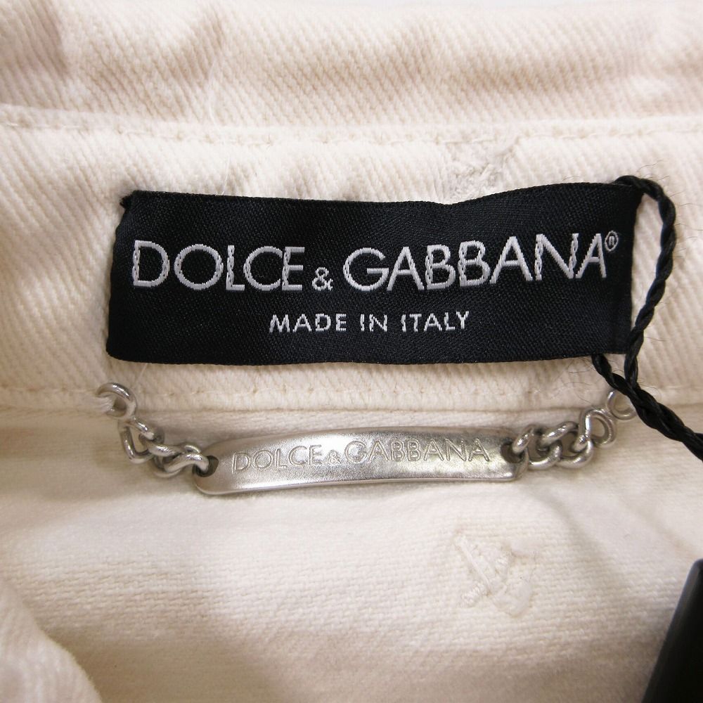 DOLCE&GABBANA ドルチェアンドガッバーナ ホワイト デニム ジャケット