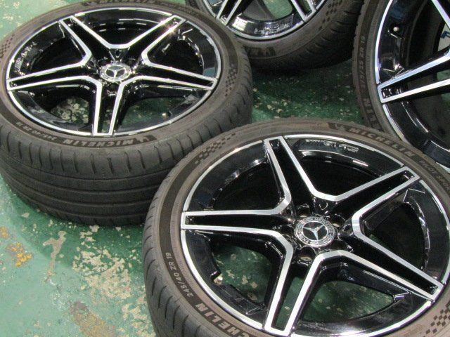 数少ない黒】メルセデスベンツW257CLSクラス純正AMG5スポーク