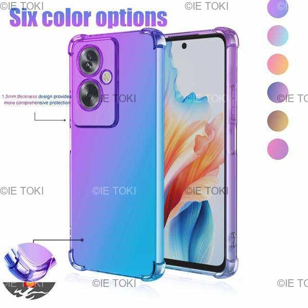 【Aoi】OPPO スマートフォン グラデーションカラー128GB Oppo a80 a79 a3 pro 5g a38 a18 a98 a78 a60 a40m a77用の柔軟