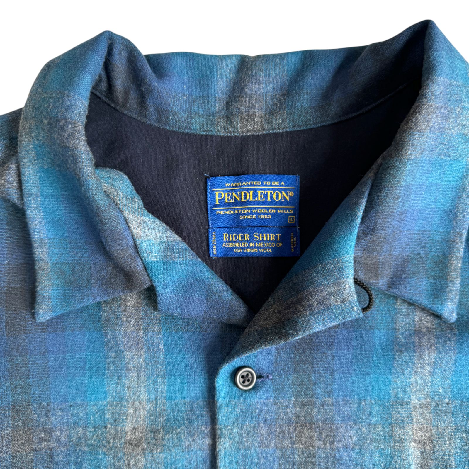Pendleton ペンドルトン Rider Shirt ライダーシャツ　　美品 90s Pendleton ペンドルトン RiderShirt ライダーシャツ Lサイズ