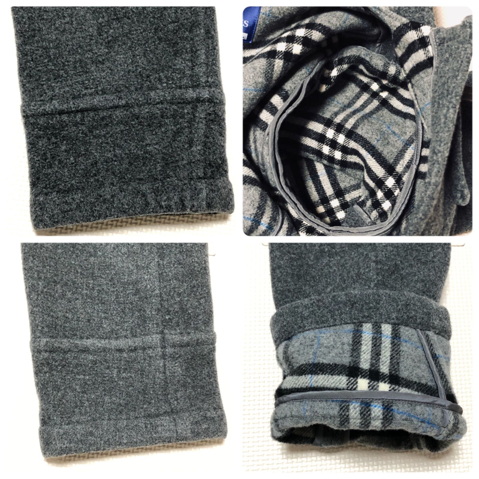 【美品】 バーバリーブルーレーベル ダッフルコート ノバチェック 38 ウール □美品□BURBERRY BLUE LABEL バーバリーブルーレーベル ウール