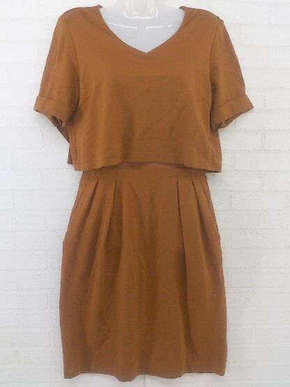 ◇ UNITED TOKYO ユナイテッド トウキョウ 半袖 膝丈 ワンピース