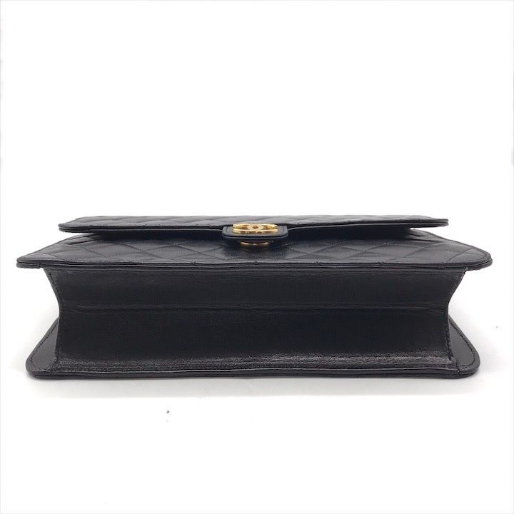 美品 CHANEL シャネル ココマーク マトラッセ ラムスキン プッシュ