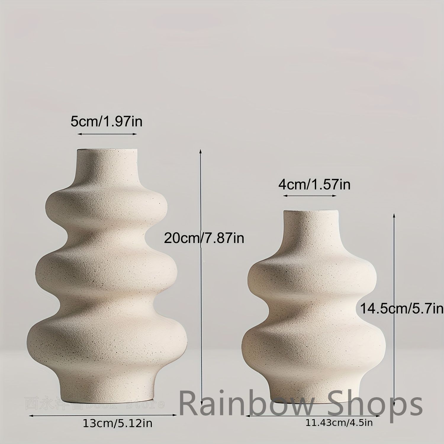 新品】花器 2個セット セラミック花瓶 モダン ホーム