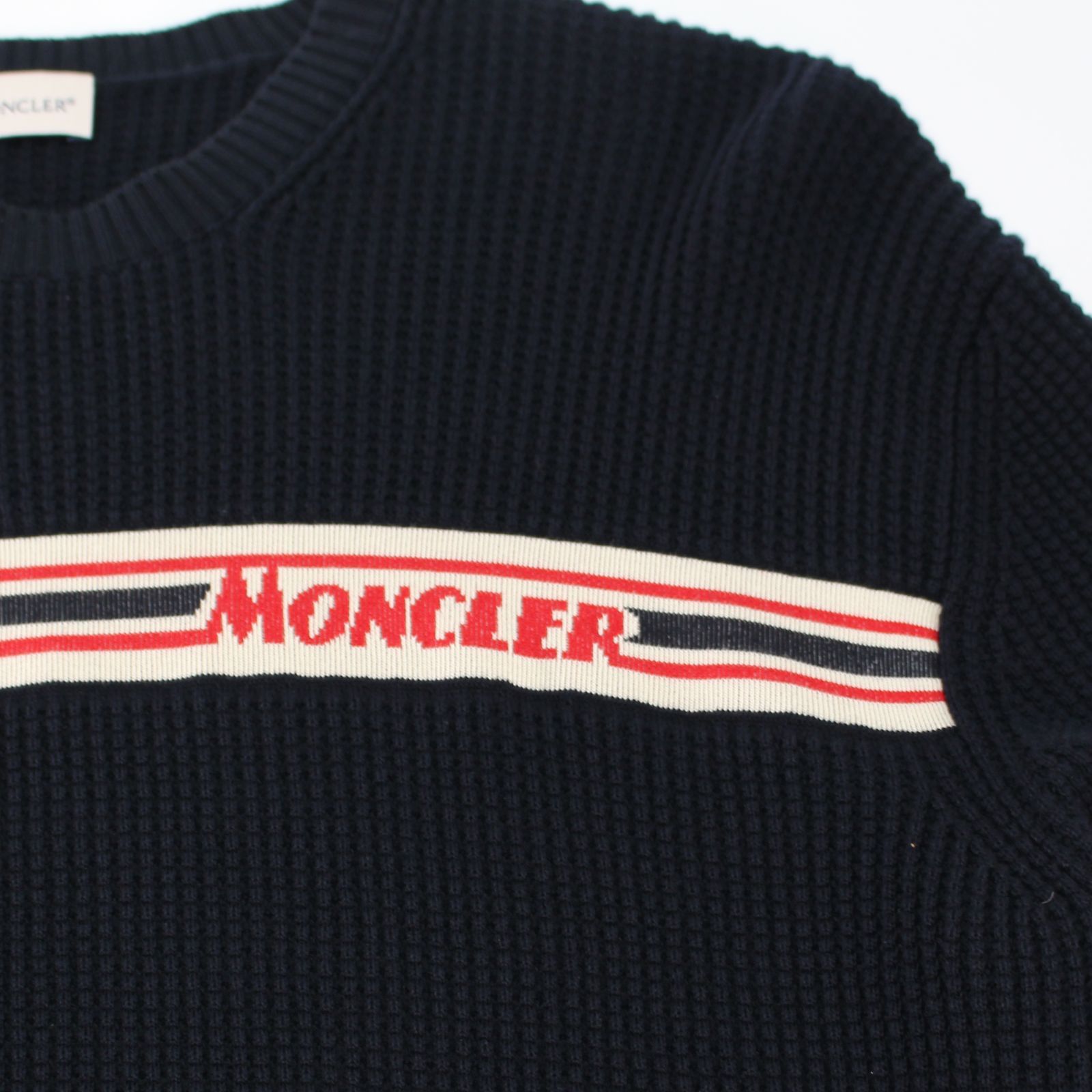 モンクレール ワッフル ニット クルーネックセーター MONCLER