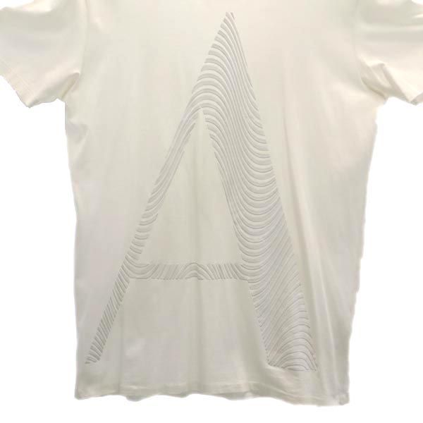 アルマーニエクスチェンジ プリント 半袖 Tシャツ M 白系 ARMANI