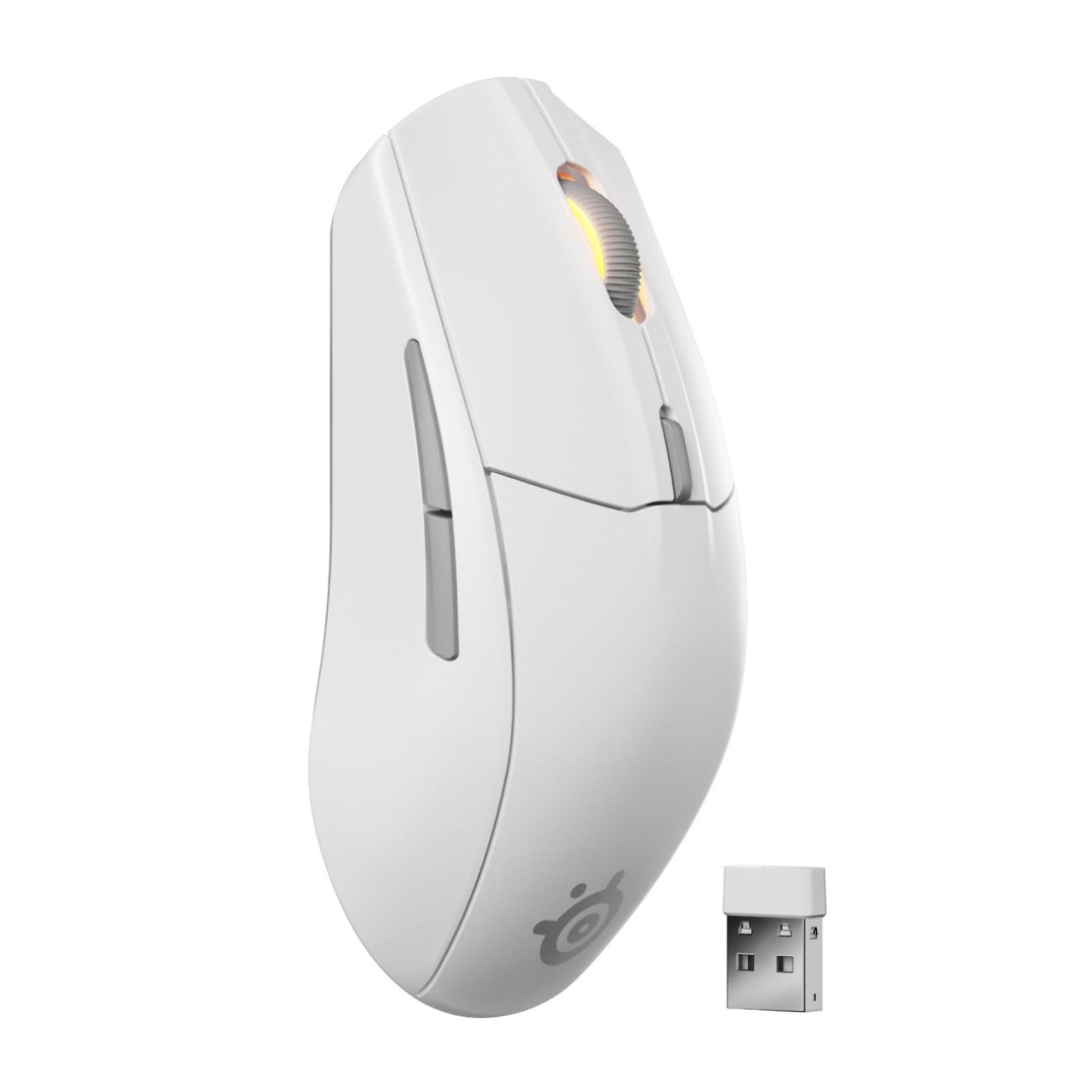 SteelSeries ゲーミングマウス 無線 ワイヤレス 2.4Ghz|Bluetooth対応 軽量 低遅延 1.9ms 高耐久 18000DPI メカニカルスイッチ 絡まり防止 PTFE テフロン ソール Rival 3 WL Gen 2 6252