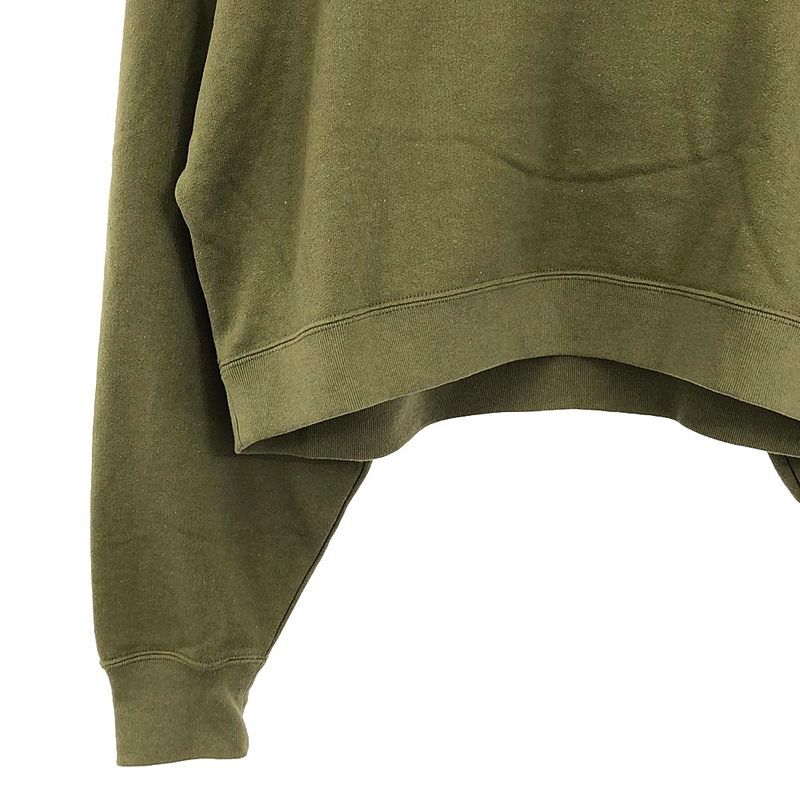 INSCRIRE - INSCRIRE / アンスクリア | 2023SS | Bolero Sweat Shirt バックオープン エルボーパッチ ボレロ スウェット | 38 | カーキ | レディース INSCRIRE / アンスクリア | 2023SS | Bolero Sweat Shirt バック