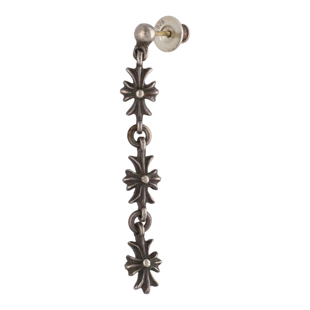 CHROME HEARTS クロムハーツ タイニーE CHプラス 3ドロップピアス SV925 シルバー 3連 クロス イヤリング 24033984 RS