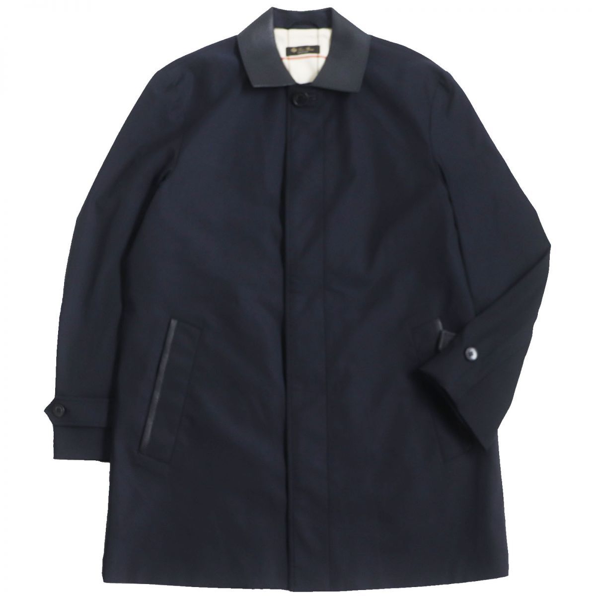 美品○Loro piana ロロピアーナ STORM SYSTEM カシミヤ混 襟シカ革 裏 ...