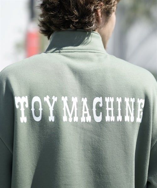 TOY MACHINE/トイマシーン トレーナー ハーフジップ スウェット クルー