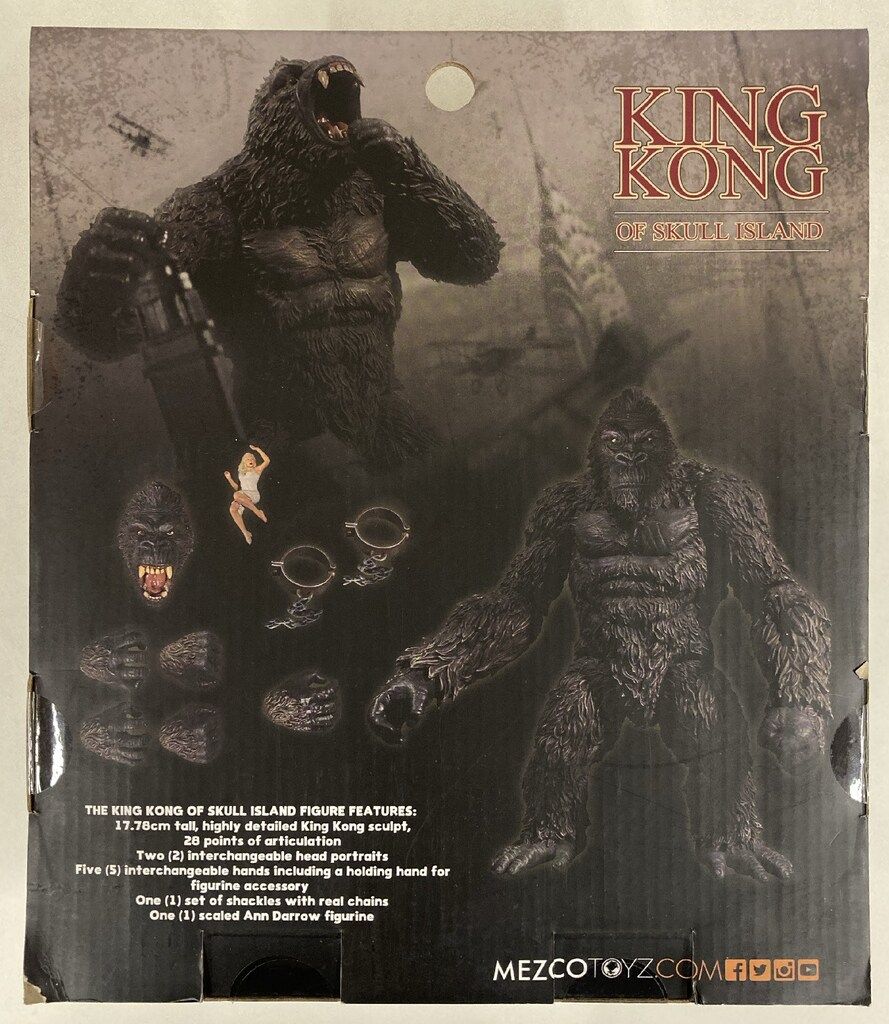 MEZCO TOYZ FIGURE KING KONG 7インチ 18インチ 巨大!! キングコング