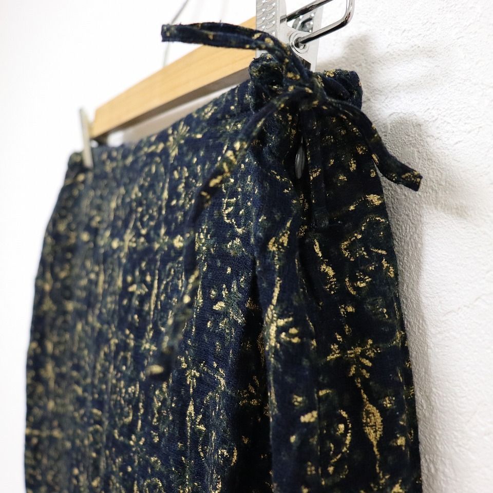 R by 45rpm シルクコットン 花柄 スカート ネイビー系 885147 - メルカリ