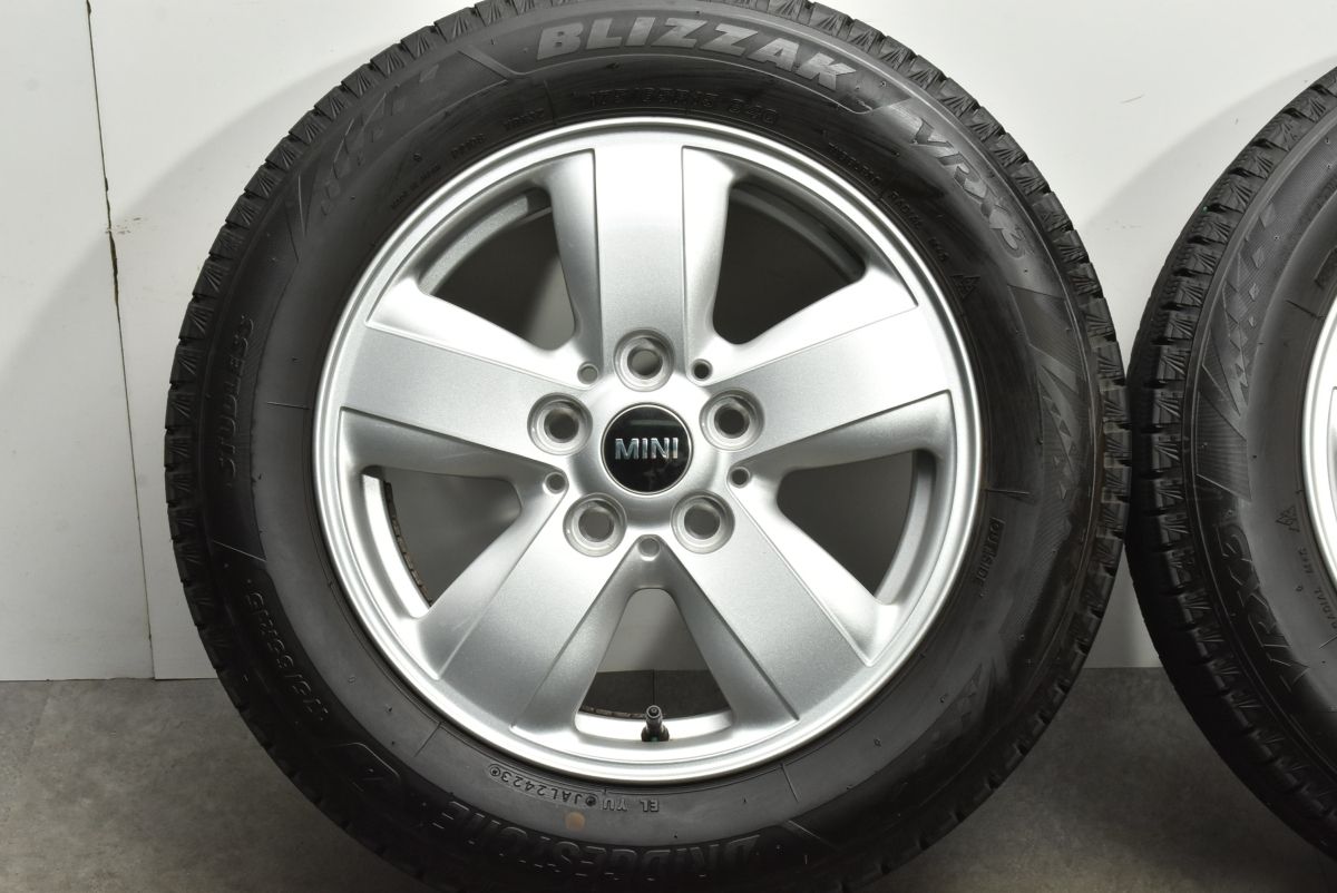バリ溝 VRX3】MINI F55 ミニクーパー 純正 15in 5.5J +46 PCD112