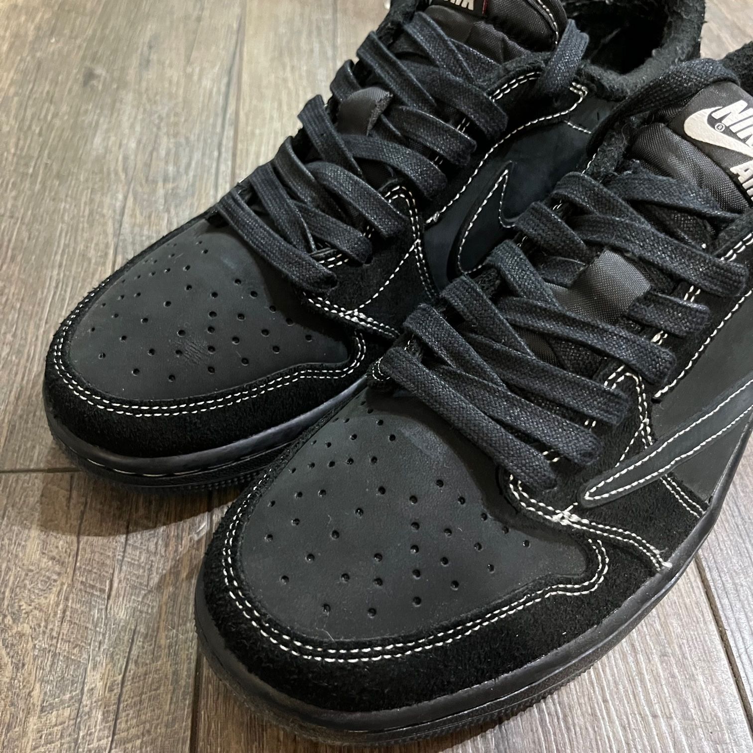 国内正規 Travis Scott Nike Air Jordan 1 Low OG SP Black Phantom 