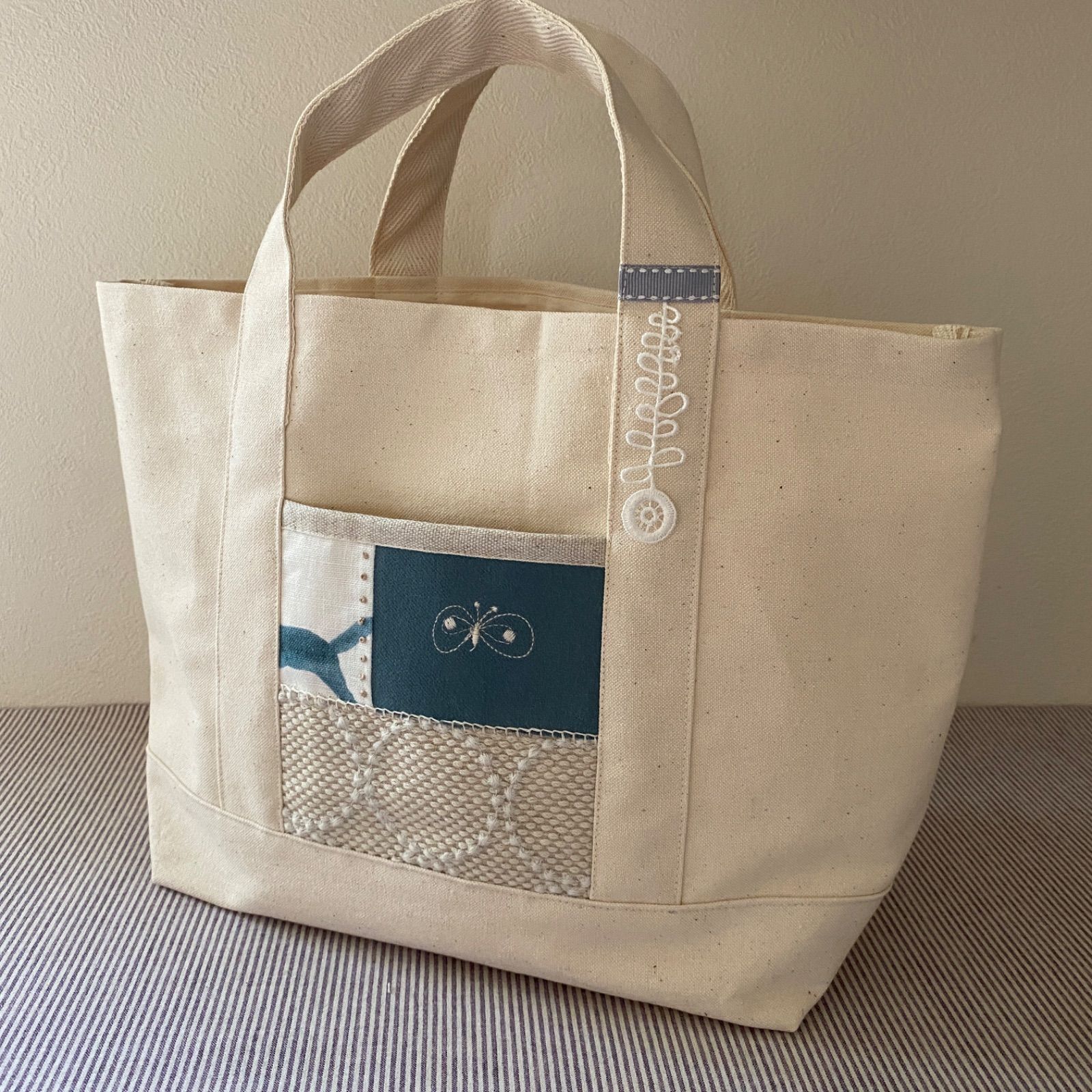 40922B  ハンドメイド　ミナペルホネン　3Roomsバルーントートバッグ ミナペルホネン♡トートバッグ tn×c | iichi 日々の暮らしを