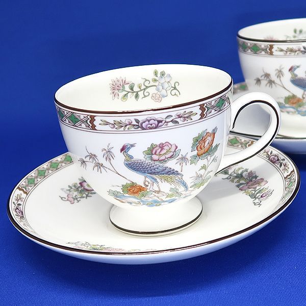 未使用 WEDGWOOD ウェッジウッド クタニ クレーン カップ＆ソーサー 2  