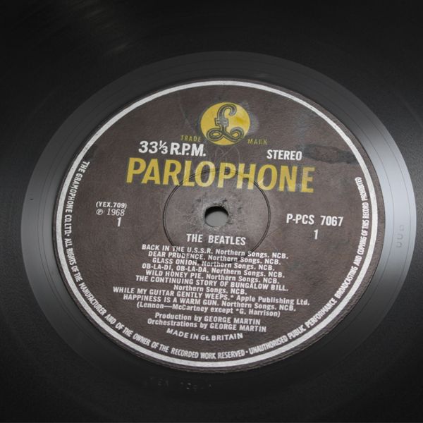 The Beatles/ビートルズ export エクスポート盤 UKorg PARLOPHONE WHITE ALBUM レコード ユニセックス