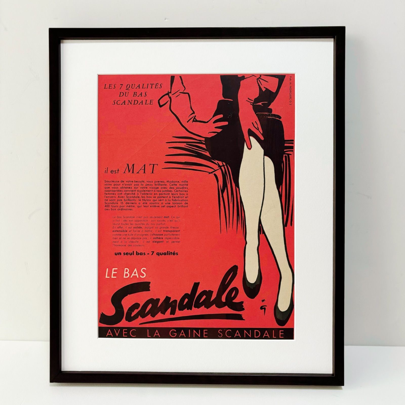 1952 広告＞Scandale Rene Gruau ルネ・グリュオ ポスター