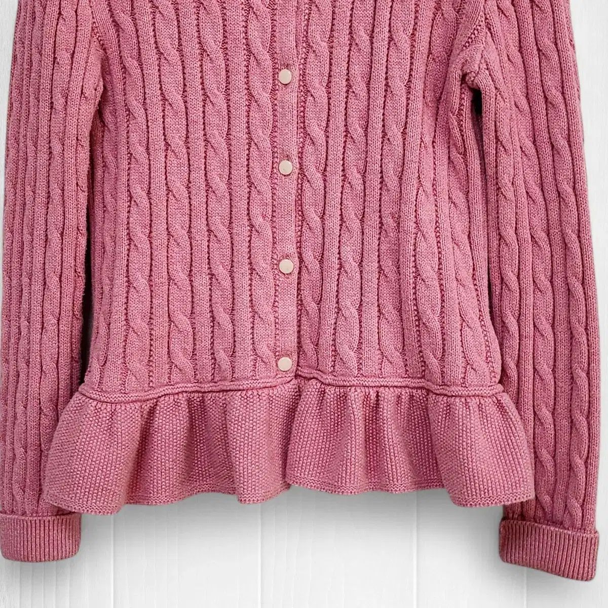 ポロラルフローレンニットカーディガンピンクキッズL(12-14)