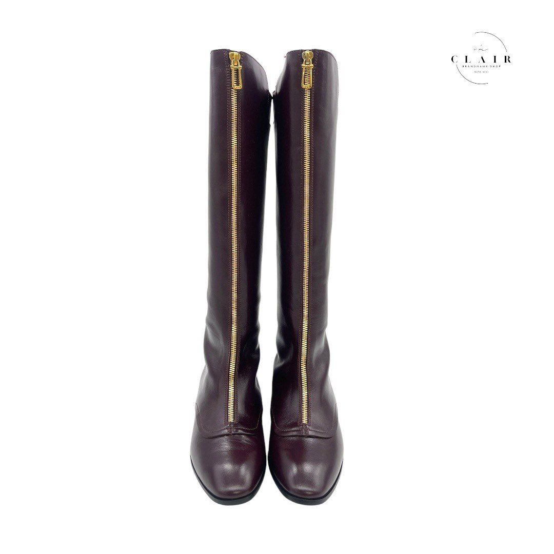 新品】TODS トッズ レディースブーツ 37.5 24.5cm レディース 婦人用 ブーツ ロングブーツ バーガンディー ワインレッド - メルカリ