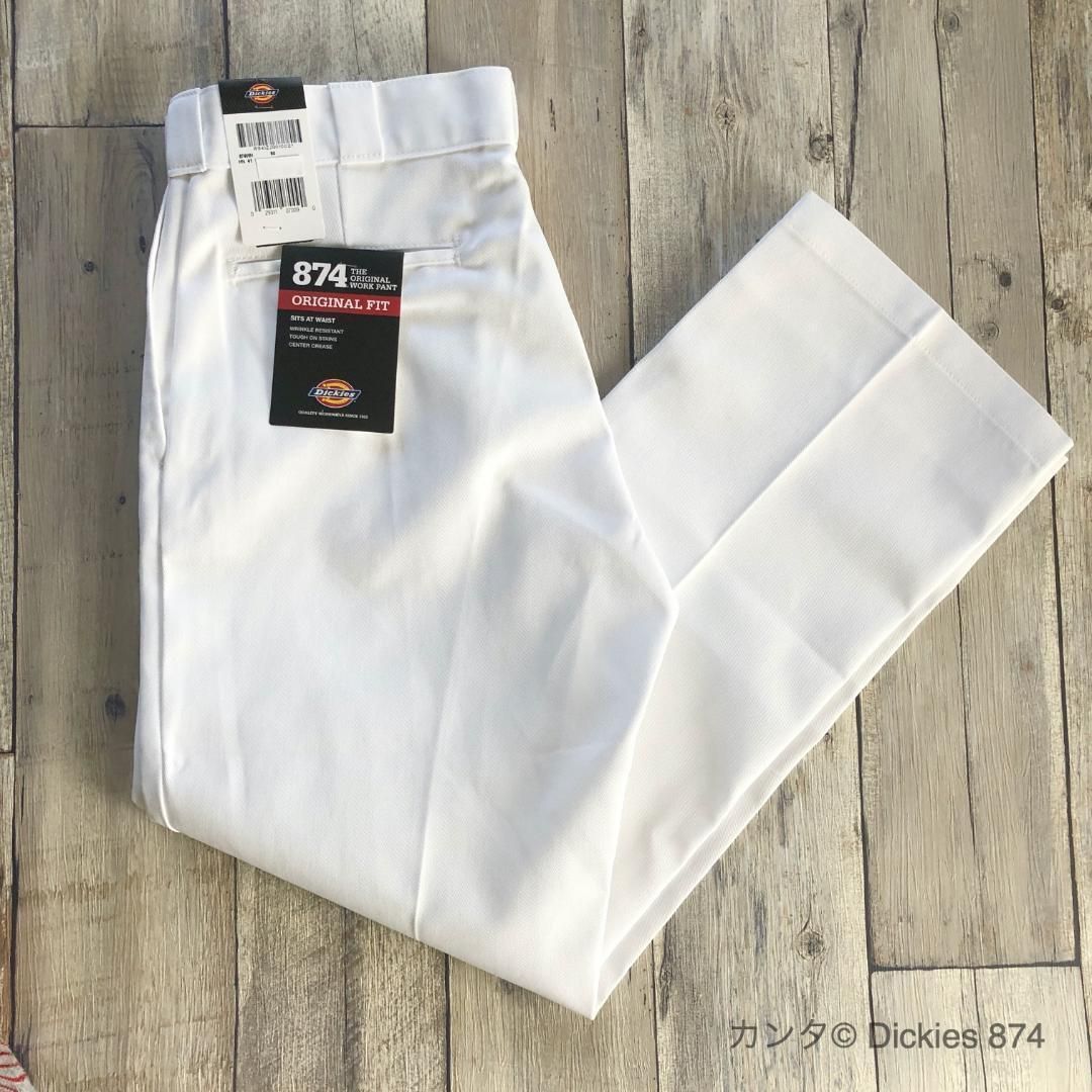 新品・送料無料】30×32 ホワイト ディッキーズ 874 ワークパンツ チノ