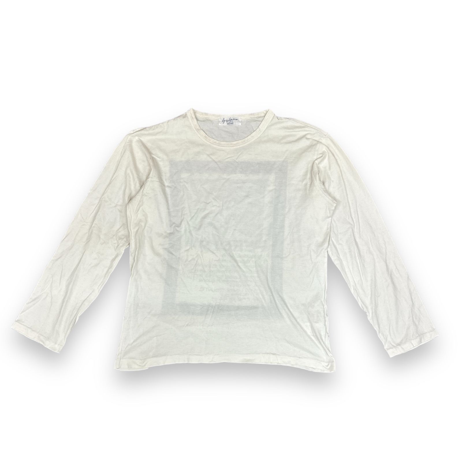 【Yohji Yamamoto】POUR HOMMEバックプリントカットソー RFNDXzQ1NTktMg.jpg?