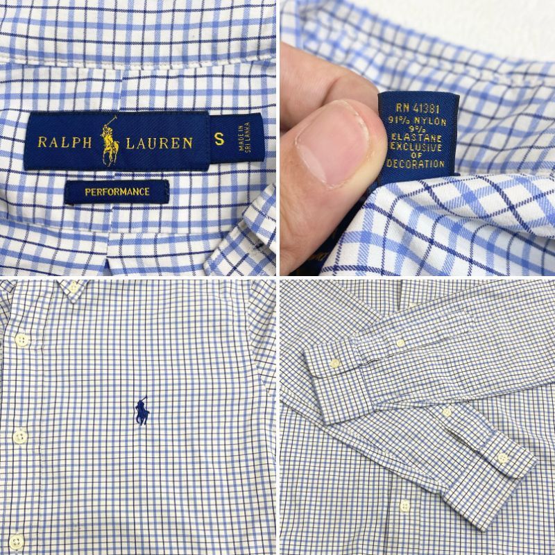 Ralph Lauren ボタンダウンシャツ 長袖　ライトブルー　150　S Ralph Lauren ボタンダウンシャツ ライトブルー XL ラルフ