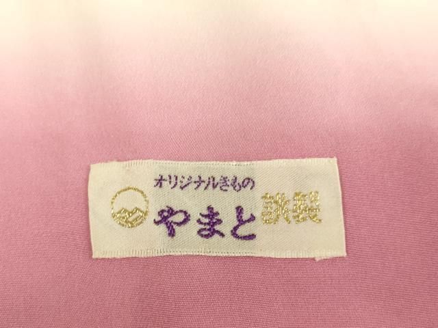 ※Senページ：A-1459 小紋着物 正絹 金彩 雪輪 花鳥紋 未使用品 平和屋着物□上質な小紋 雪輪花文 暈し染め 金彩 やまと誂製