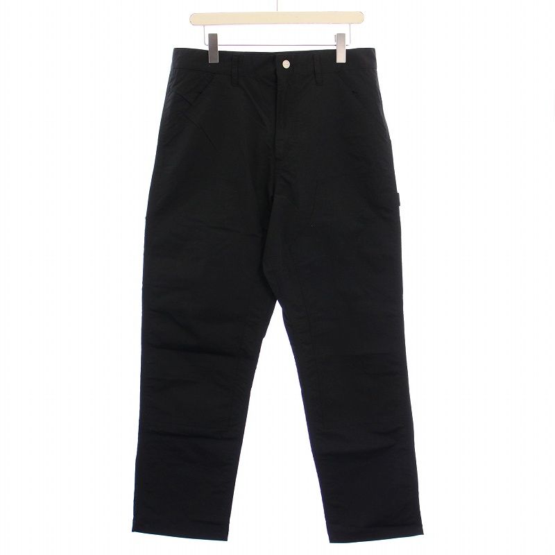 カーハート carhartt Pop Trading Company Double Knee Pant ダブルニーパンツ スラックス ナイロン ジップフライ ロゴ 32 黒 ブラック |BB