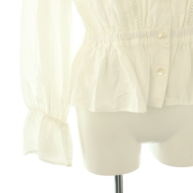 ハーリップトゥ Herlipto 23SS Lace Trimming Cotton Blouse ブラウス 