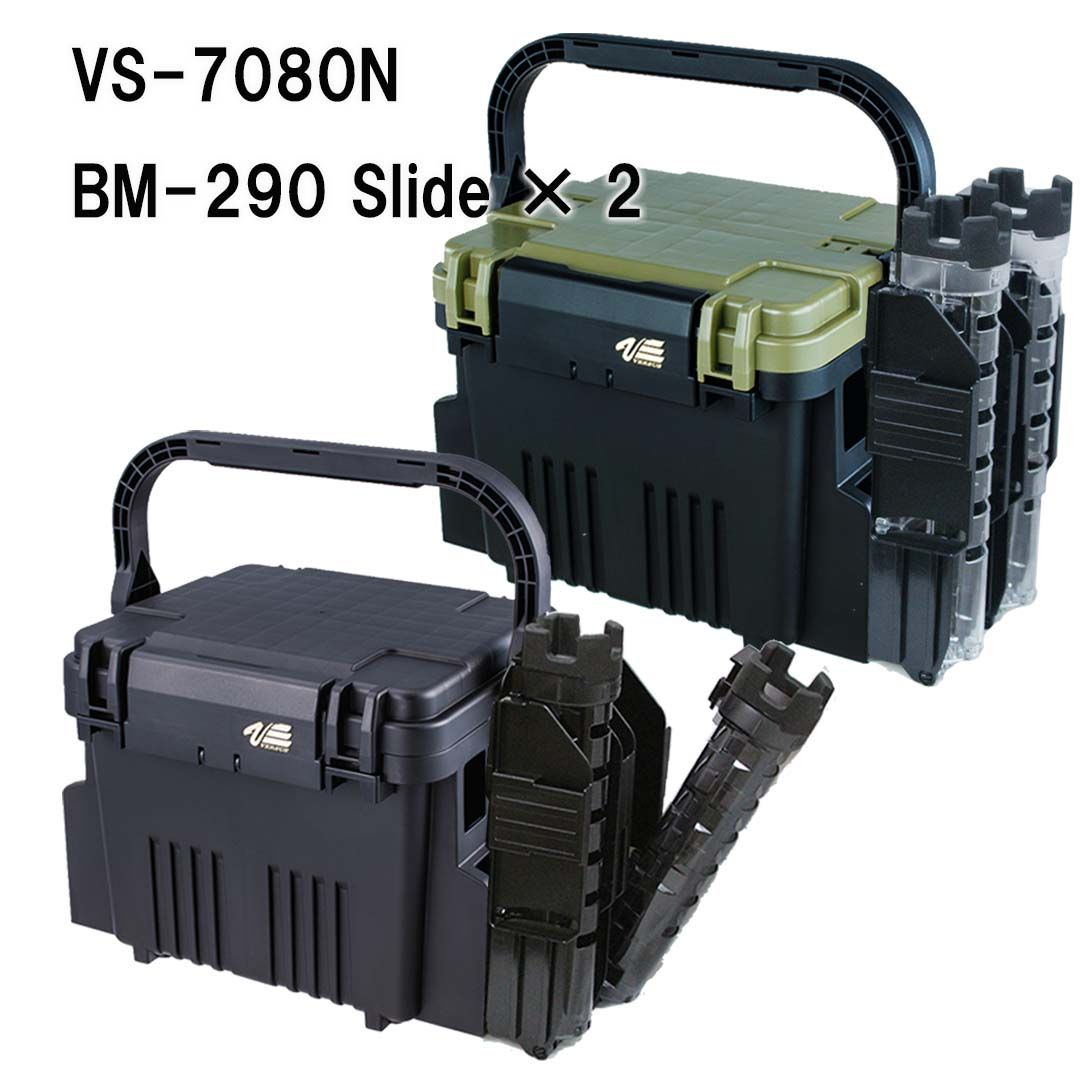 メイホウMEIHO VS-7080N BM-290 Slide×2 タックルボックス + ロッド 