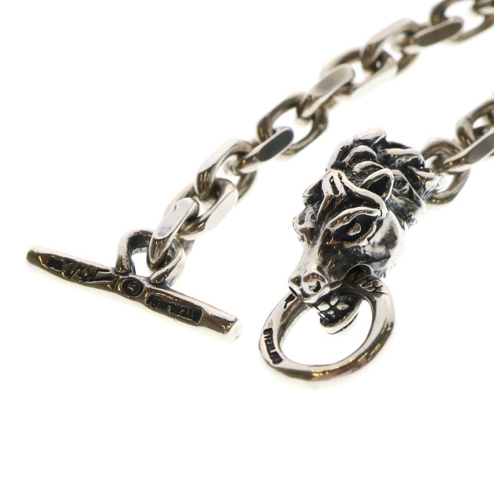 極美品！ビルウォールレザー スクエアチェーン リンク ホースヘッド ブレスレット ビルウォールレザー Bill Wall Leather Square Chain Link w