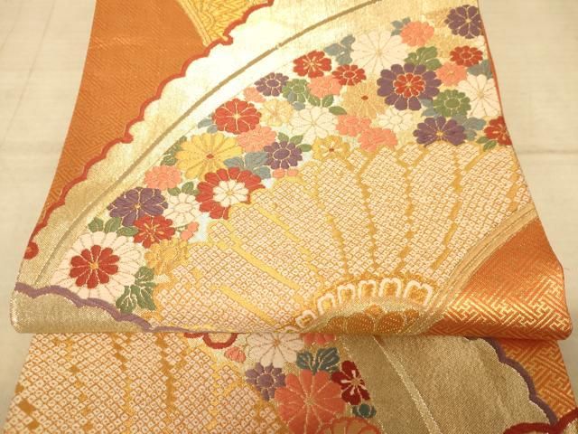 A 102六通柄袋帯　唐織桐菊辻ヶ花鳥　金糸美品　振袖向き A 102六通柄袋帯 唐織桐菊辻ヶ花鳥 金糸美品 振袖向き - メルカリ