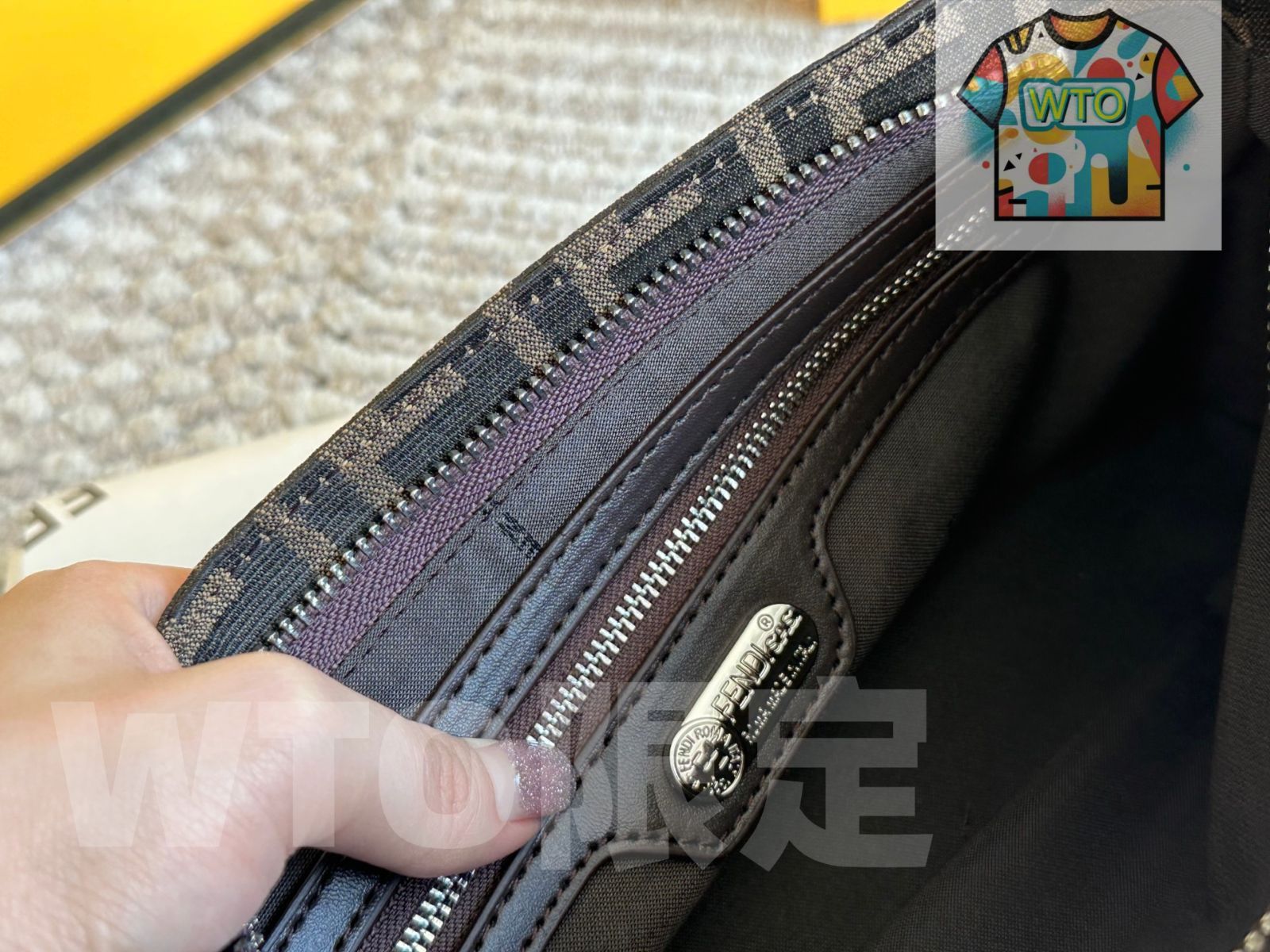今日WTO】Fendi Vintage Monogram Armpit Mahjong Bag