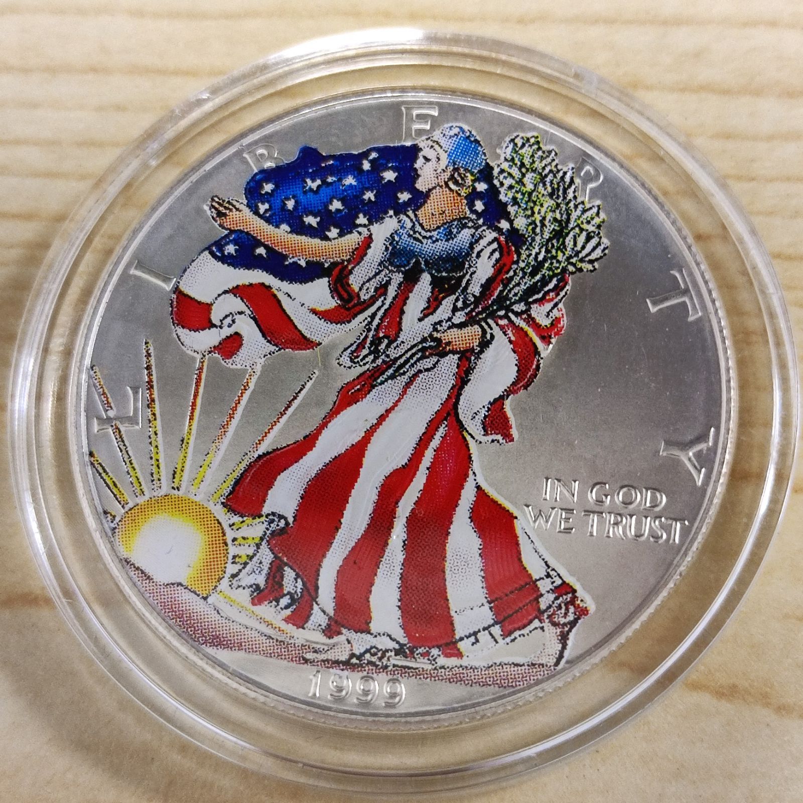 ☆ 1999 アメリカンイーグル・カラーコイン 1ドル 銀貨 4種 / リバティ