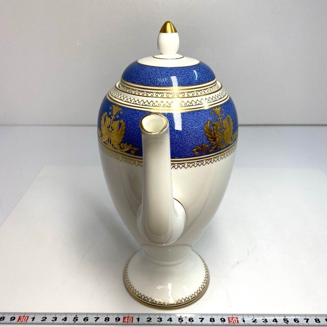 ウェッジウッド コロンビアパウダーブルー ポットL 高さ27㎝ 蓋込