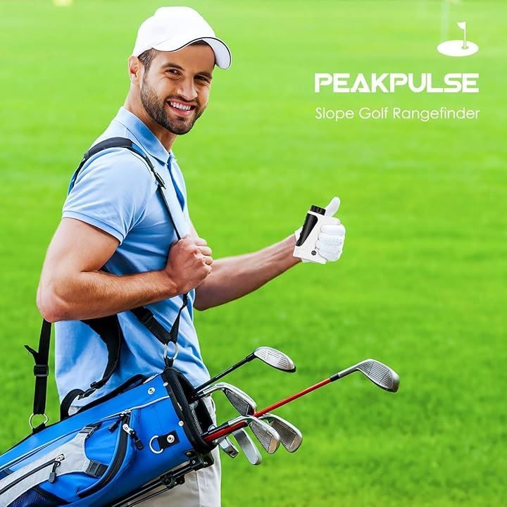 PEAKPULSE ゴルフ用 レーザー距離計 距離測定器 ゴルフスコープ 光学6 