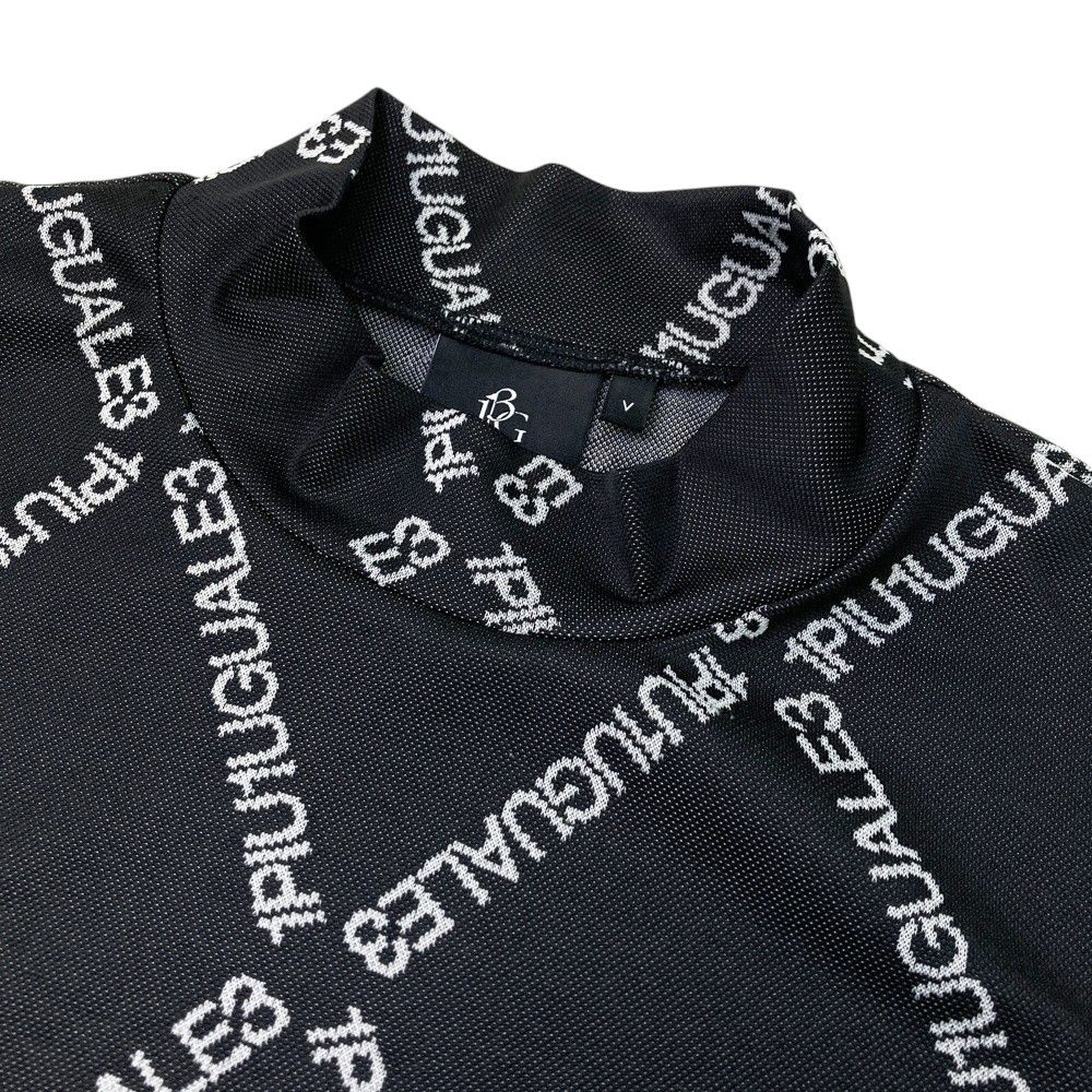 サイズ 5 1PIU1UGUALE3 GOLF ハイネック 半袖Tシャツ ロゴ 総柄 ブラック系 240101406234 ゴルフウェア メンズ ストスト LLC-HASEGAWATOSO_COM