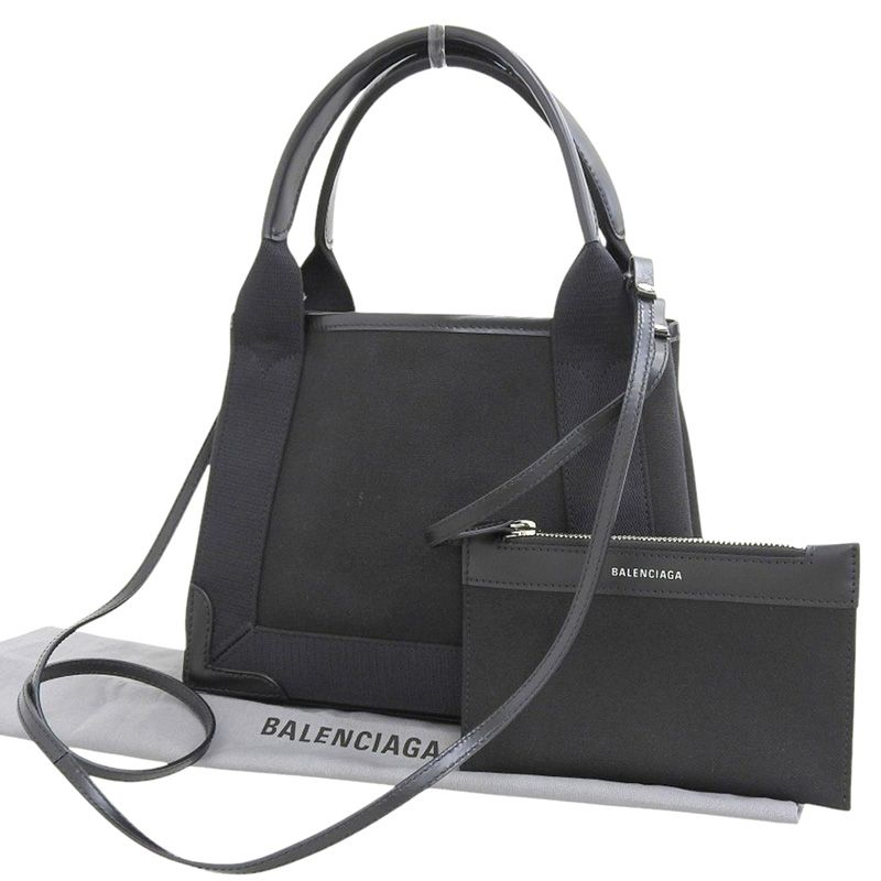 バレンシアガ BALENCIAGA ネイビーカバスXS 2WAYバッグ ハンドバッグ  