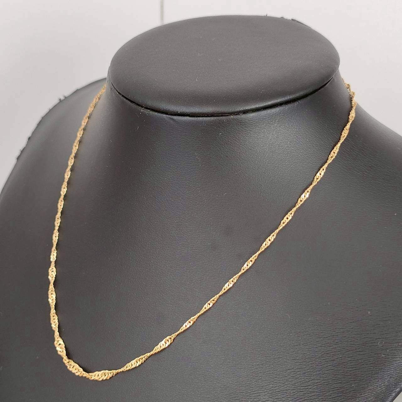 18金製 K18スクリューネックレス ジュエリーマキ 18金 K18 男女兼用 ジュエリーマキ スクリューネックレス 3.19g