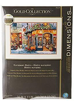 【】【非常に良い】Gold Collection European Bistro Counted Cross Stitch Kit-16