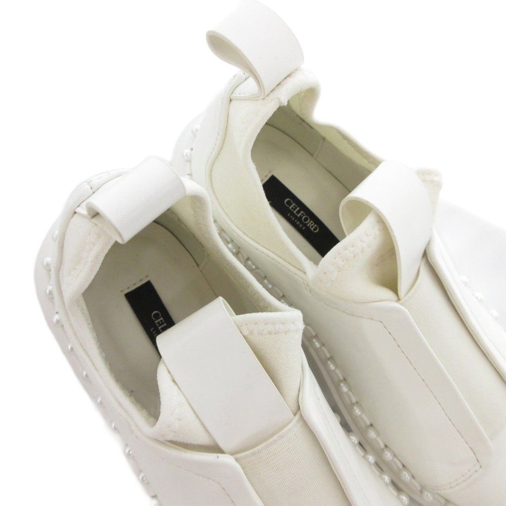 セルフォード CELFORD 24SS パールトリミングスニーカー