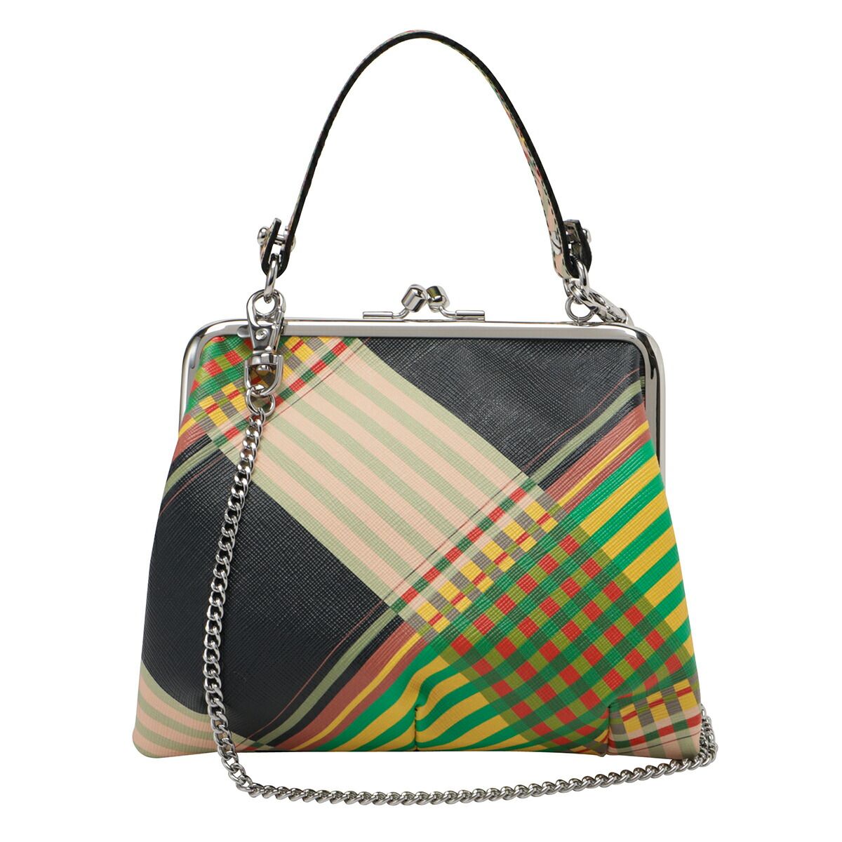 ★Vivienne Westwood マルチカラーショルダーバッグ チェーン★ ヴィヴィアン ウエストウッド Vivienne Westwood がま口財布