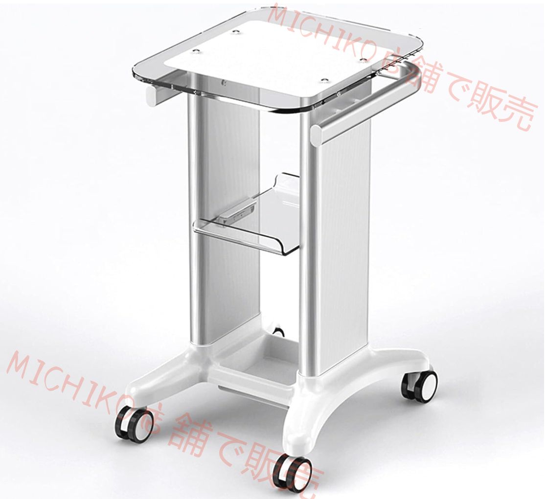 美容車用カート 折りたたみ 美容室ワゴン キャスター付き キッチンワゴン 美容室ラック コンパクト収納 取っ手付き 防水 ステンレス製 トレイ 医療用カート 移動便利 理髪店 ネイルワゴン エステワゴン 脱毛サロン バスケットワゴ