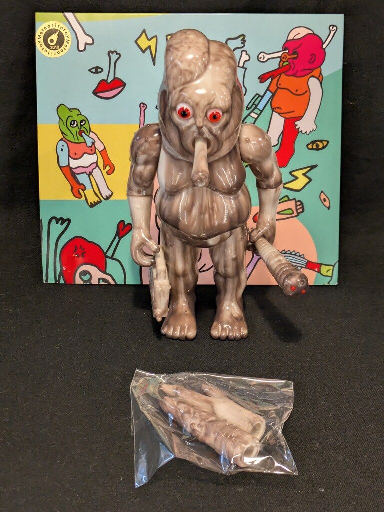 Meteoritetoy KABU 白グレーマーブル成型