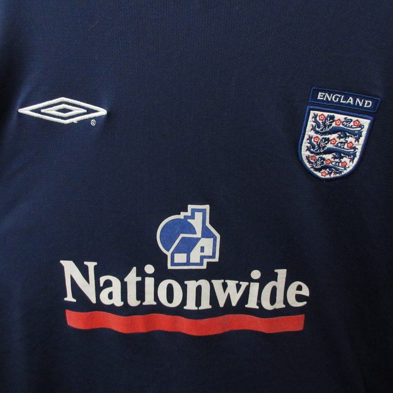 UMBRO 00s サッカー イングランド代表 トレーニング シャツ Vネック