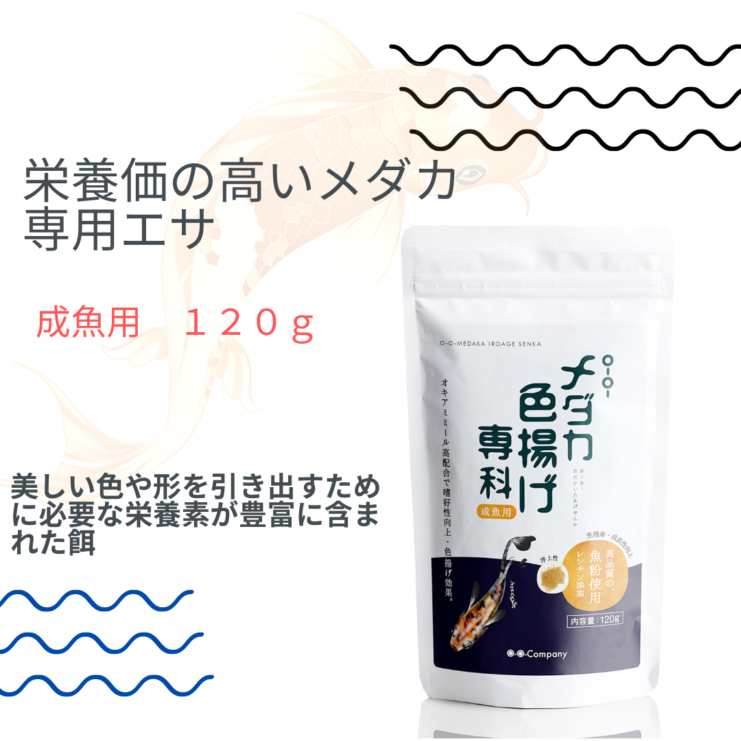 メダカ 色揚げ専科 成魚用 120g メダカの餌 - 魚のエサ