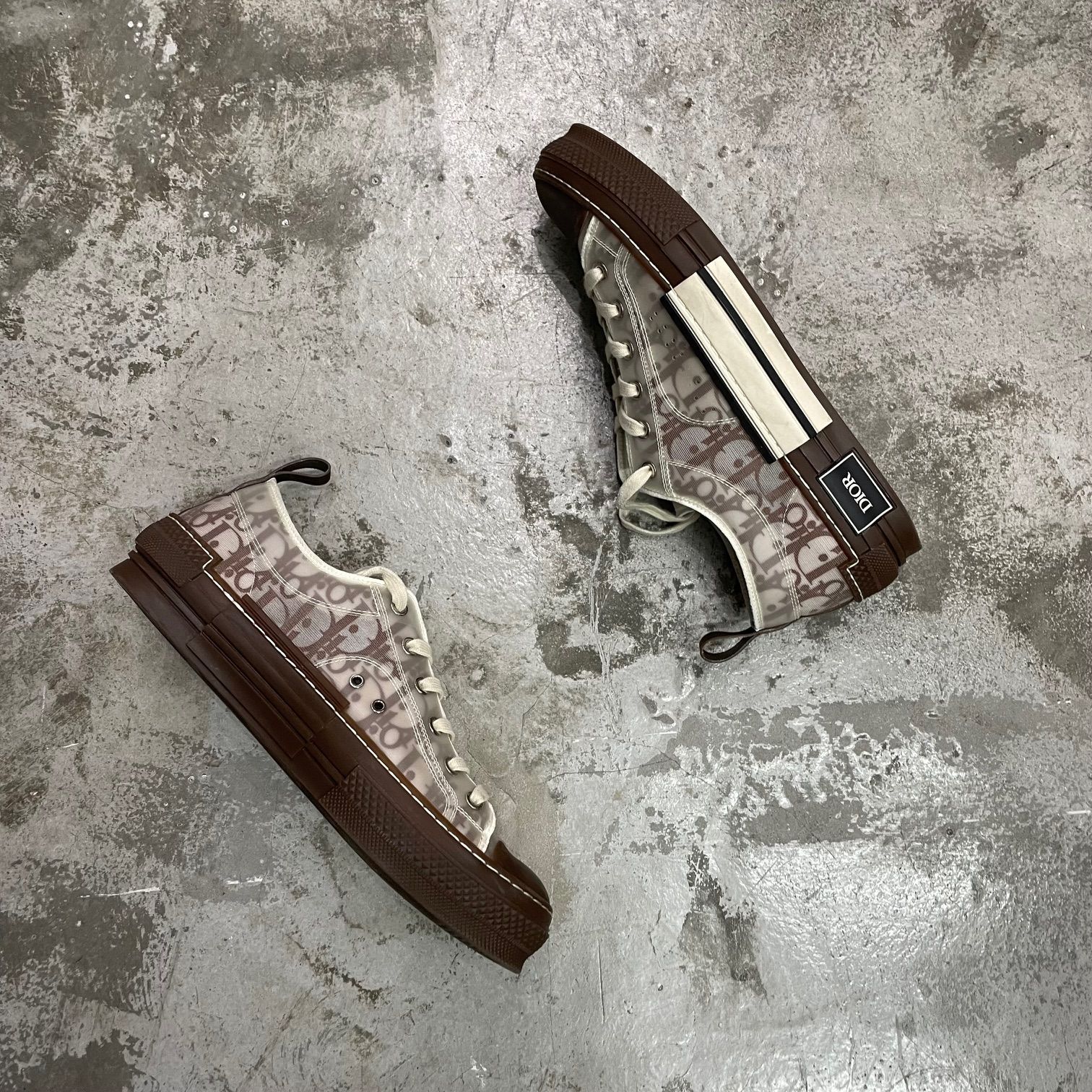 DIOR オブリーク キャンバス クリアラバー B23 スニーカー 3SN249ZMK 